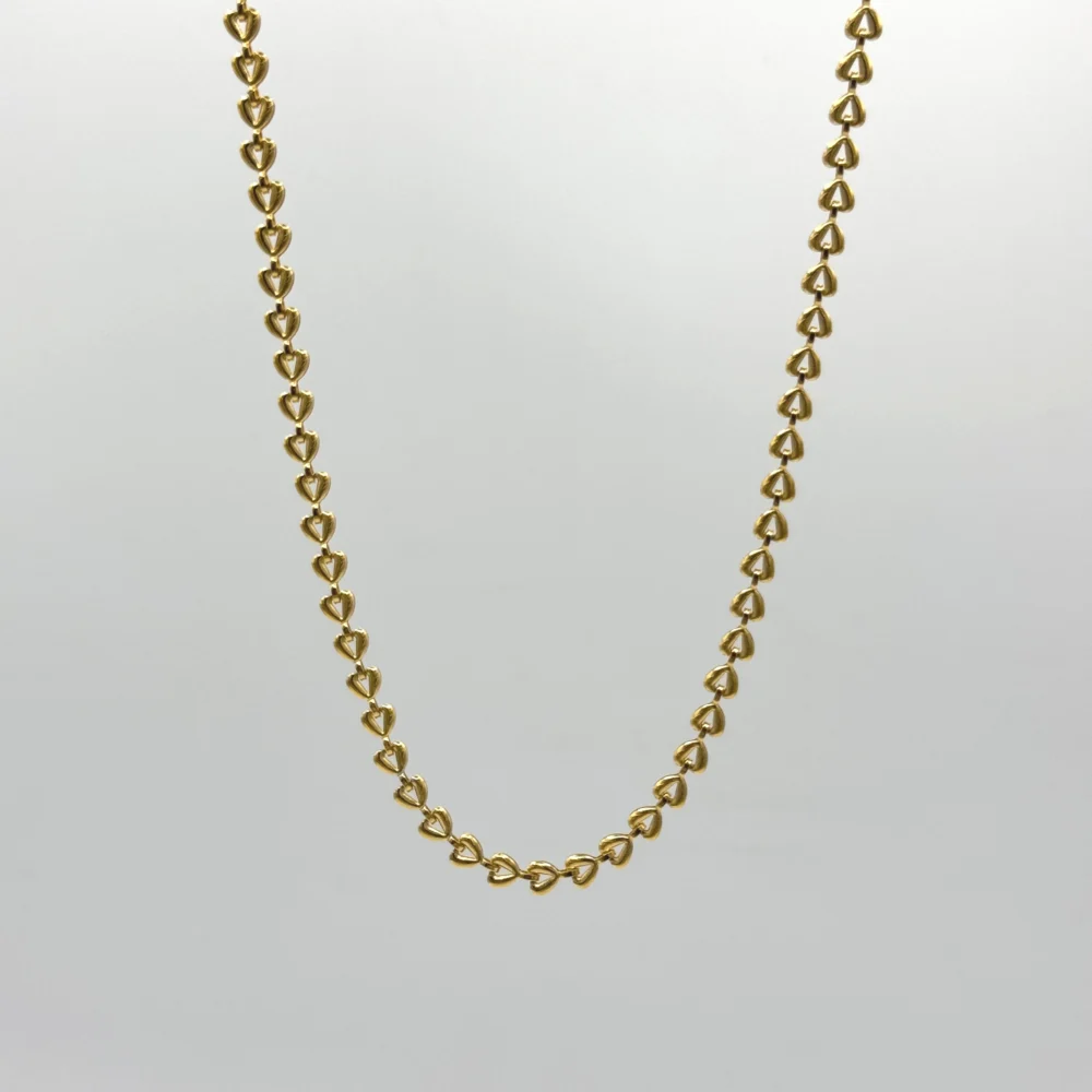 Collar Tejido de Corazones