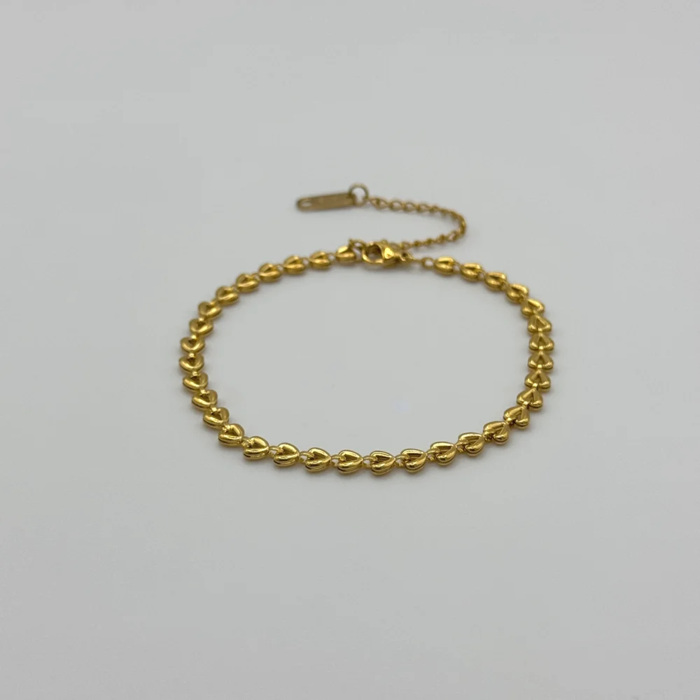 Pulsera Tejido de Corazones